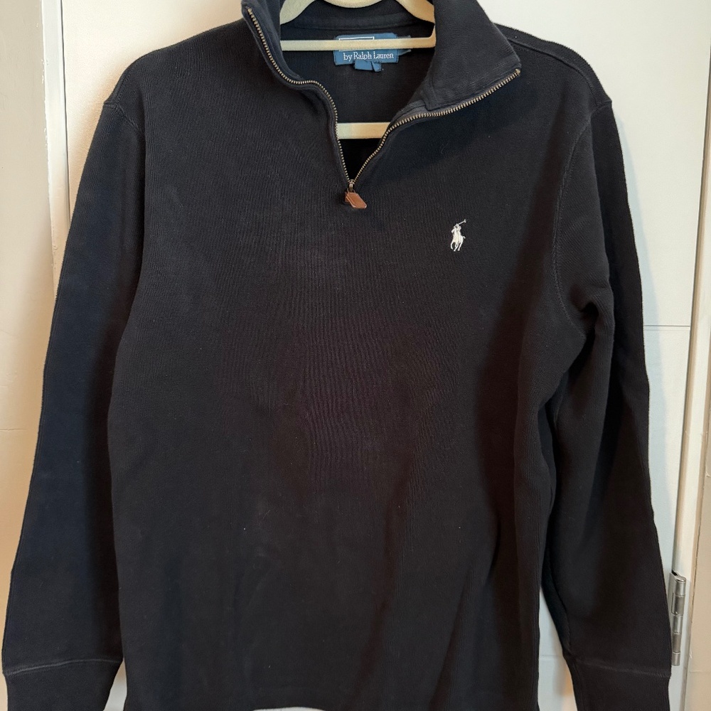 MENs_Polo by Ralph Lauren Half-Zip Sweater Classic (Navy - Medium)